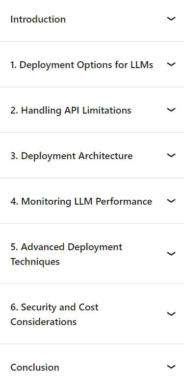 Course topics · LinkedIn — Advanced LLMOps: Deploying and Managing LLMs in Production 2024-7