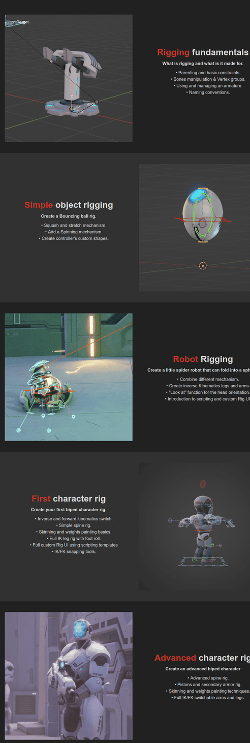 Course topics · P2design Academy — AOER²: The Art of Effective Rigging 2 2024-6