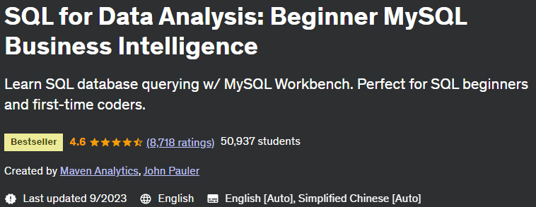 Pictures · SQL for Data Analysis: Beginner MySQL Business Intelligence 2023-9