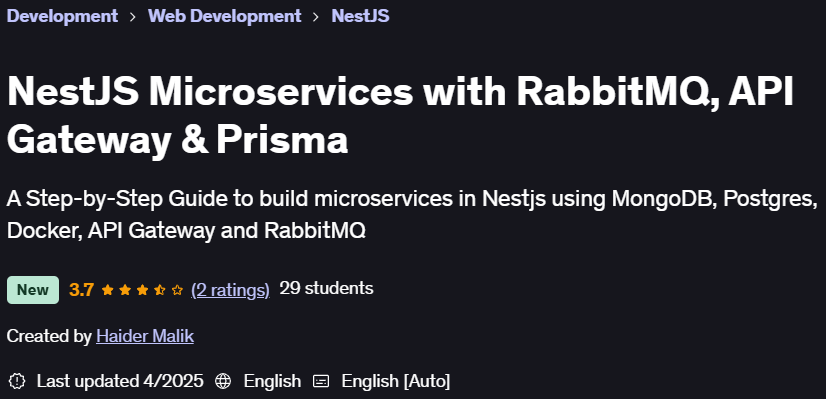 Pictures · Udemy — NestJS Microservices with RabbitMQ, API Gateway & Prisma 2025-4