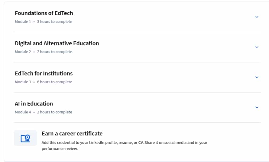 Course topics · Coursera — Introduction to EdTech 2025-9