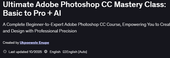 Изображения · Окончательный Adobe Photoshop Класс CC Mastery: Basic до Pro + AI 2024-6