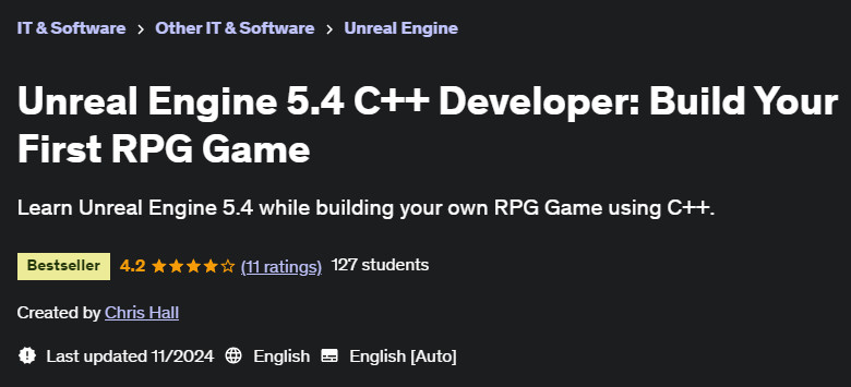 Pictures · Unreal Engine 5.4 C++ Developer: Build Your First RPG Game 2024-10