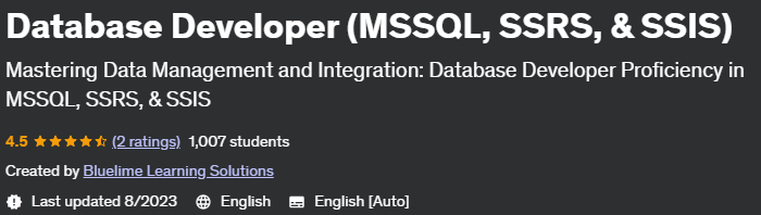 Pictures · Database Developer (MSSQL, SSRS, & SSIS) 2023-8