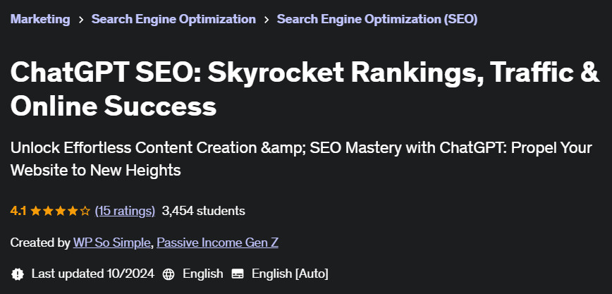 Pictures · Udemy — ChatGPT SEO: Skyrocket Rankings, Traffic & Online Success 2023-3