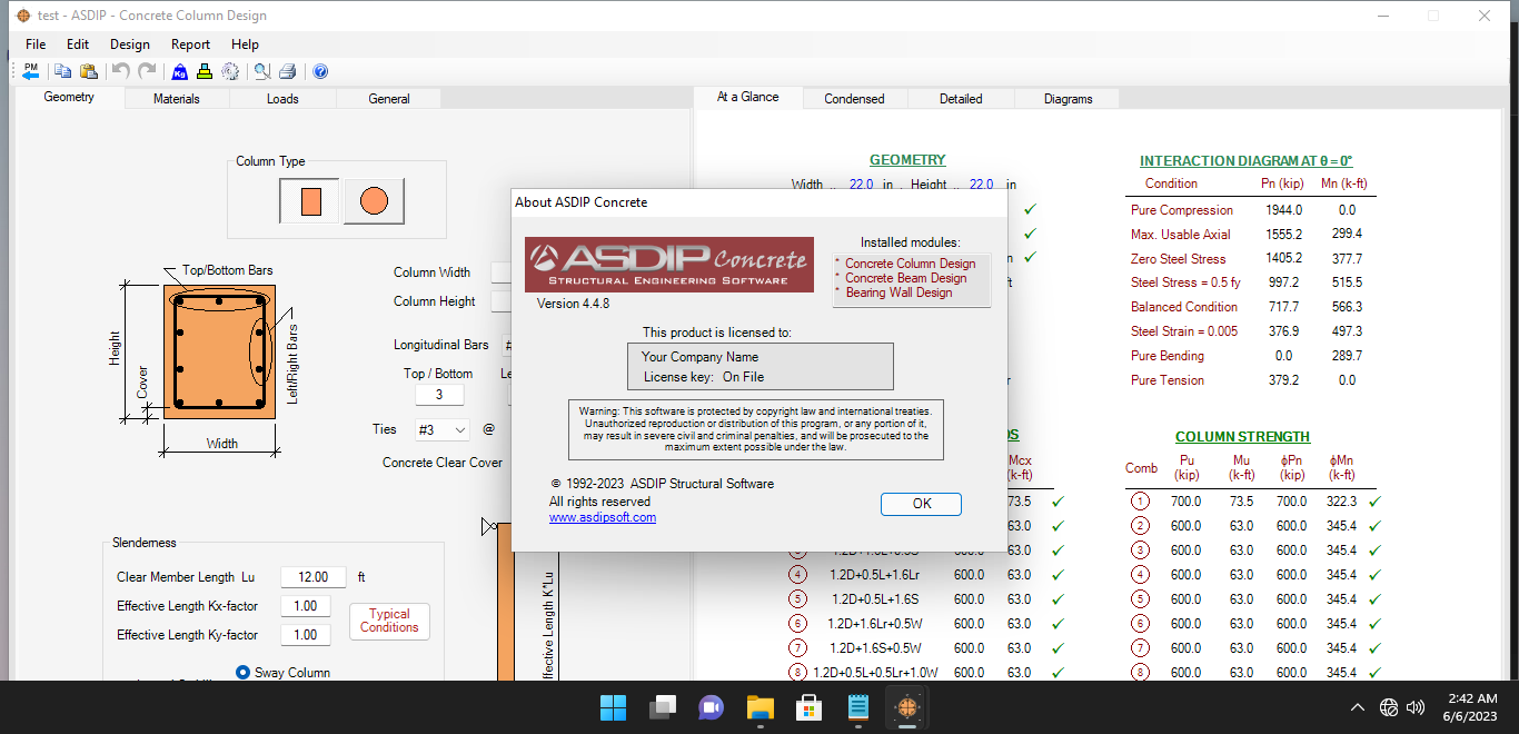 Pictures · ASDIP Concrete 6.1.0.1