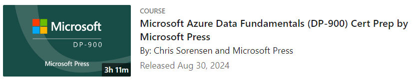 Pictures · LinkedIn — Microsoft Azure Data Fundamentals (DP-900) Cert Prep by Microsoft Press 2024-8