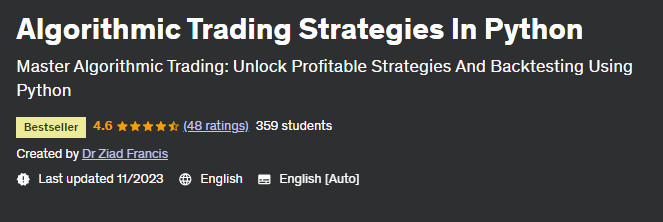 Pictures · Udemy — Algorithmic Trading Strategies In Python 2023-10