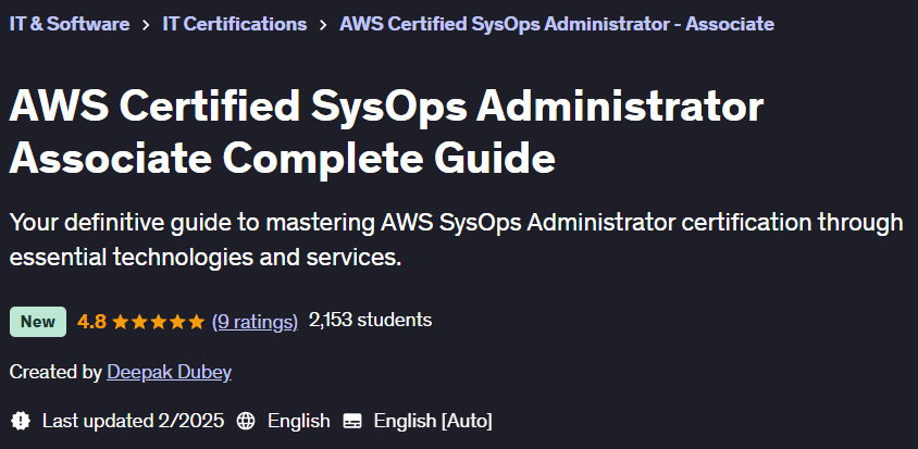 Pictures · Udemy — AWS Certified SysOps Administrator Associate Complete Guide 2025-1