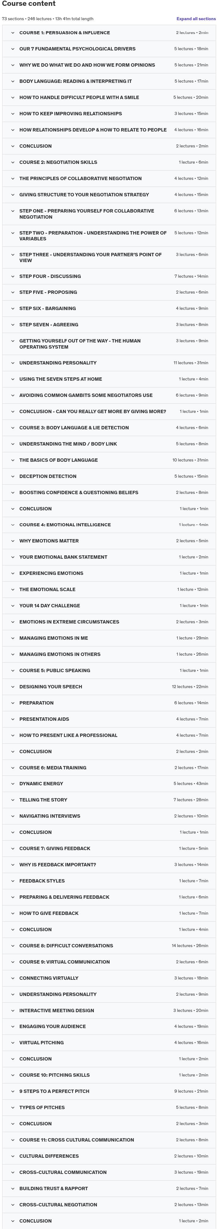 Course topics · Udemy — Communication Skills – 11 Communication Courses In 1 2024-12