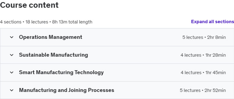 Course topics · Control of Manufacturing Processes with Odoo 17 AI-Powered 2024-7