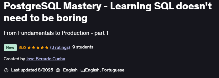 Pictures · PostgreSQL Mastery – Learning SQL doesn’t need to be boring 2025-8