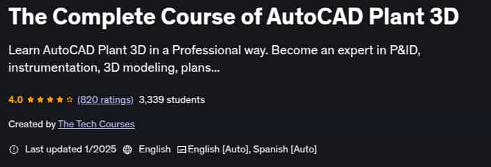 Pictures · Udemy — The Complete Course of AutoCAD Plant 3D 2025-1