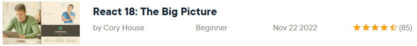 Pictures · Pluralsight — React: The Big Picture 2023-11