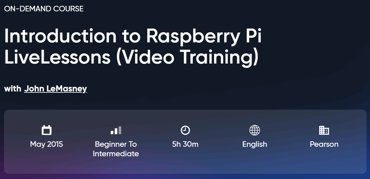 Изображения · Орелли – введение в Raspberry Pi LiveLessons 2026-4