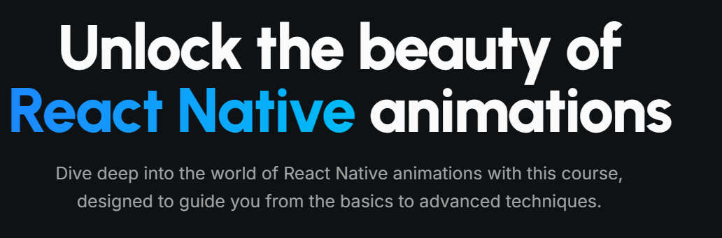 Pictures · Reanimate – Unlock the beauty of React Native animations 2024-7