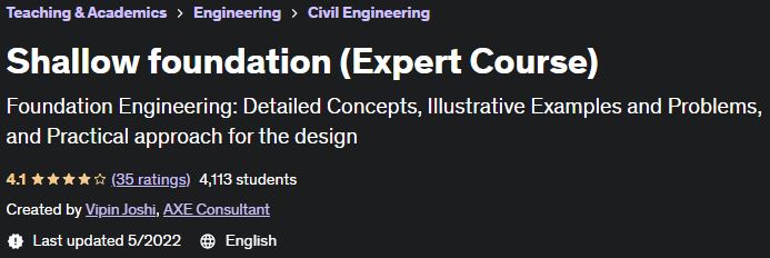 Pictures · Shallow foundation (Expert Course) 2022-5