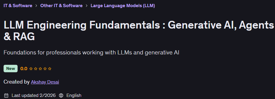 الصور · LLM الهندسة الأساسية : Generative AI, وكلاء & RAG 2026-2