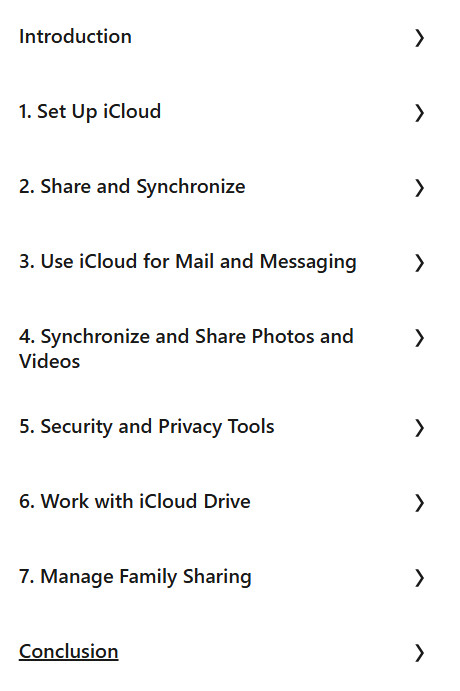 Course topics · LinkedIn — iCloud Essential Training 2024-10