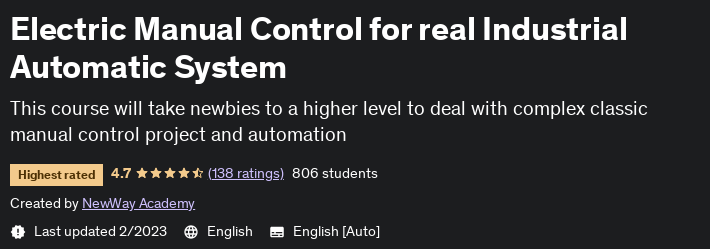 Pictures · Udemy — Electric Manual Control for real Industrial Automatic System 2021-3