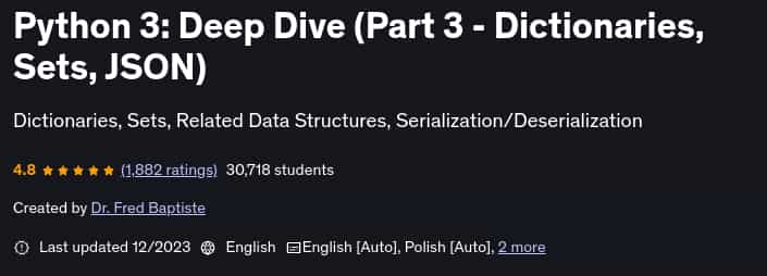 Pictures · Python 3: Deep Dive (Part 3 – Dictionaries, Sets, JSON) 2023-12