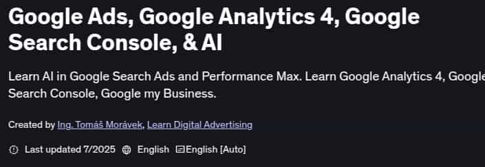 Pictures · Udemy — Google Ads, Google Analytics 4, Google Search Console, & AI 2025-7