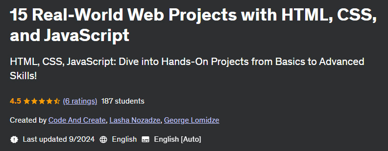 Pictures · Udemy — 15 Real-World Web Projects with HTML, CSS, and JavaScript 2024-9