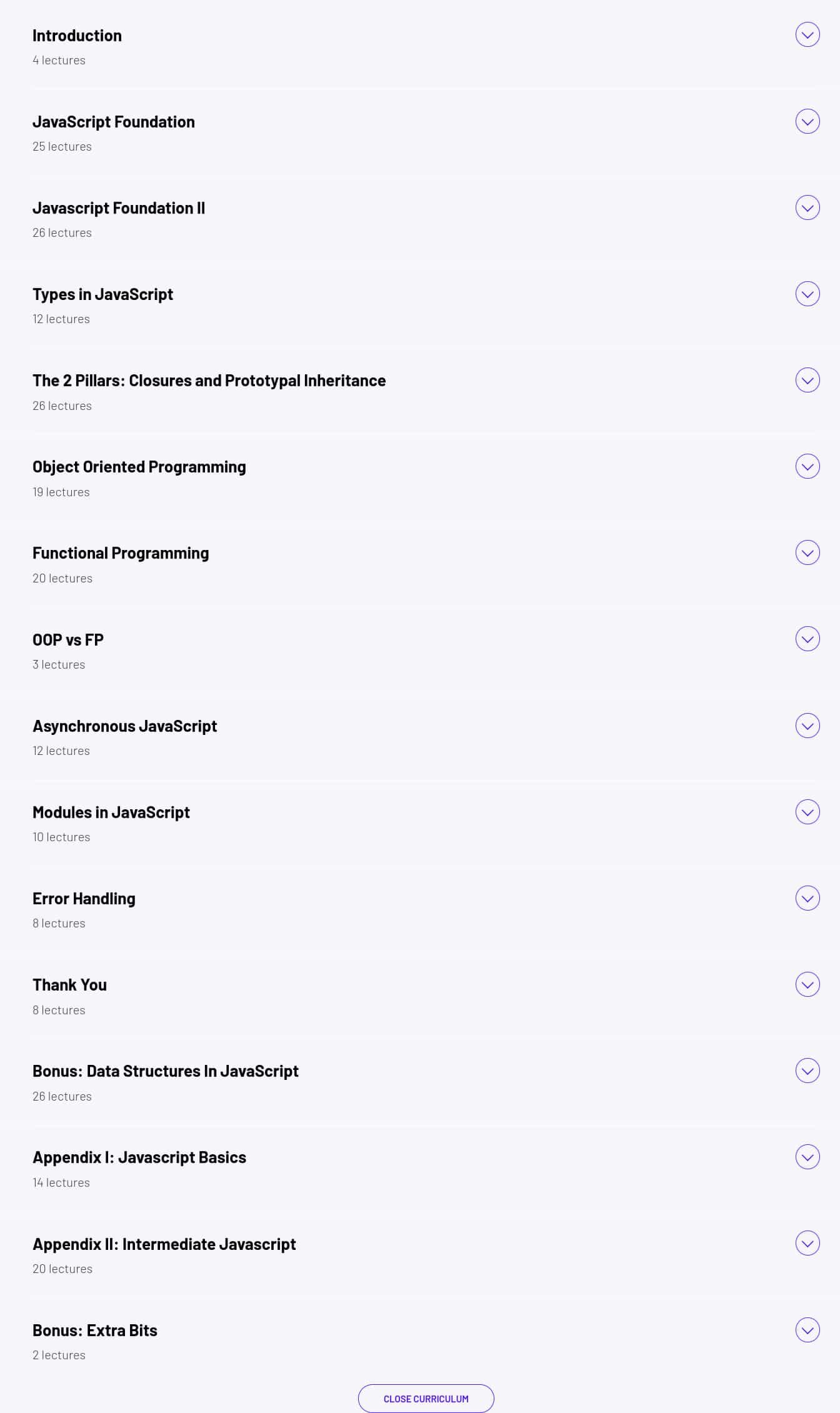 Course topics · ZeroToMastery – JavaScript The Advanced Concepts 2025-4