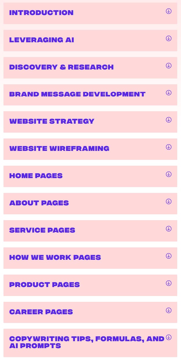 Course topics · Flux Academy — WriteSite: Content-First Design 2024-1