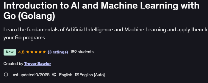Pictures · Introduction to AI and Machine Learning with Go (Golang) 2025-9