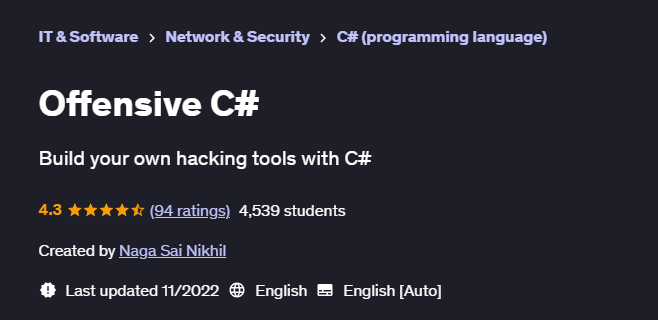 Pictures · Udemy — Offensive C# 2022-11