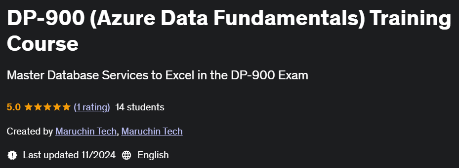 Pictures · DP-900 (Azure Data Fundamentals) Training Course 2024-11