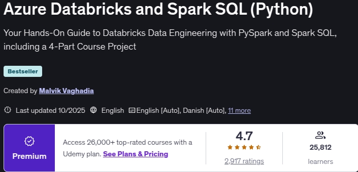 Pictures · Azure Databricks and Spark SQL (Python) 2025-10