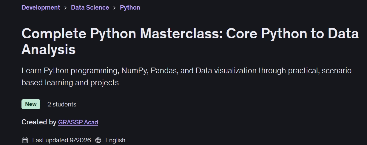 이미지 · 완전한 Python 종합 강좌: 코어 Python 데이터 분석에 대하여 2026-9