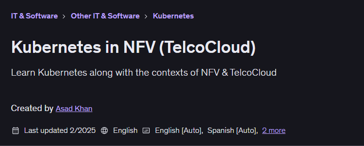Pictures · Udemy – Kubernetes in NFV (TelcoCloud) 2025-2