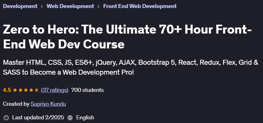 Pictures · Zero to Hero: The Ultimate 70+ Hour Front-End Web Dev Course 2024-1