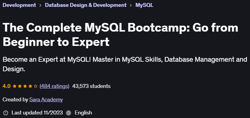 Pictures · Udemy — The Complete MySQL Bootcamp: Go from Beginner to Expert 2023-9