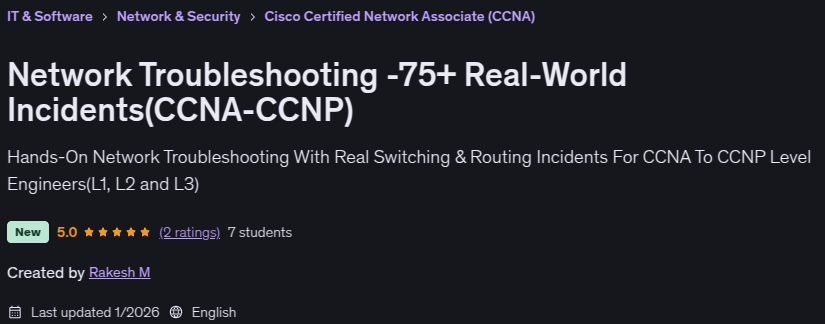 图片 · 网络解决问题 -75现实世界事件(CCNA-CCNP) 2026-1