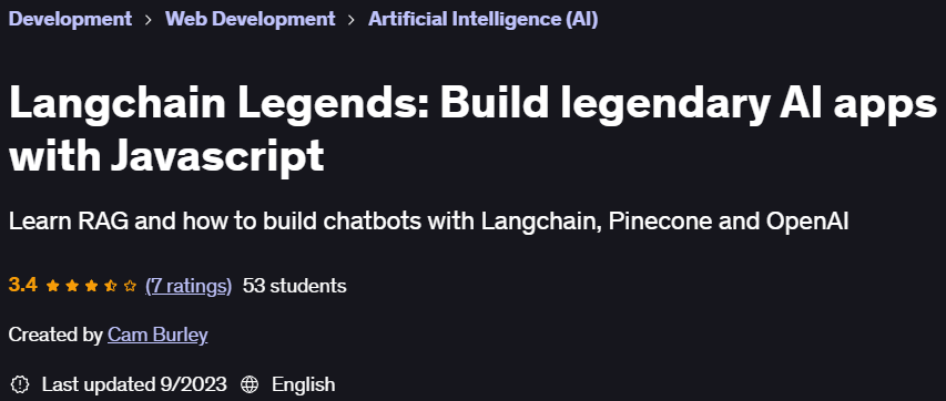 Pictures · Langchain Legends: Build legendary AI apps with Javascript 2023-9