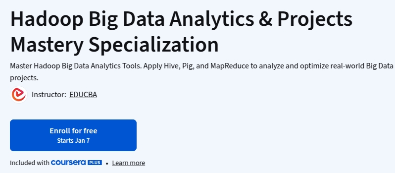 Bilder · Hadoop Big Data Analytics & Projekte Mastery Spezialisierung 2026-1
