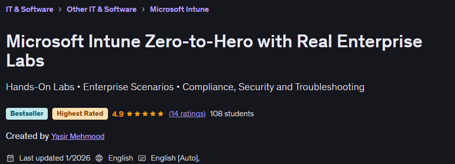 चित्र · Microsoft Real Enterprise Labs के साथ Zero-to-Hero Intune 2026-1