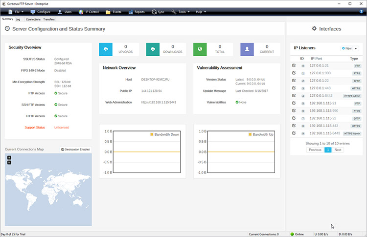 Imágenes · Servicio Cerberus FTP Server Enterprise 2025.3 x64