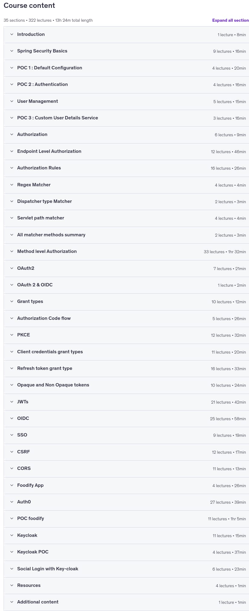 Kursthemen · [NEW] Frühlingssicherheit 7 + OAuth2 + JWT + Auth0 + Keycloak 2026-8
