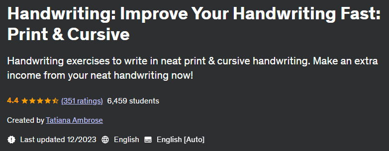 Pictures · Handwriting: Improve Your Handwriting Fast: Print & Cursive 2023-12