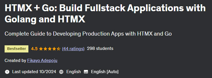 Pictures · Udemy — HTMX + Go: Build Fullstack Applications with Golang and HTMX 2024-10