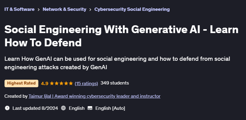 Pictures · Social Engineering With Generative AI – Learn How To Defend 2024-8