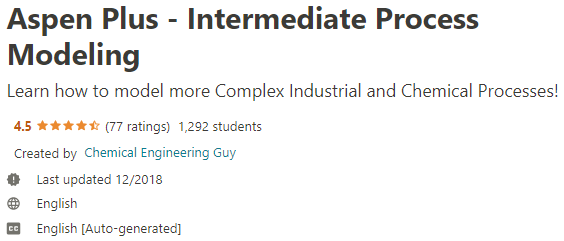 Pictures · Aspen Plus – Intermediate Process Modeling 2018-9