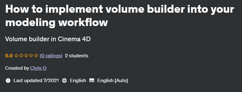 Pictures · Udemy — How to implement volume builder into your modeling workflow 2021-7