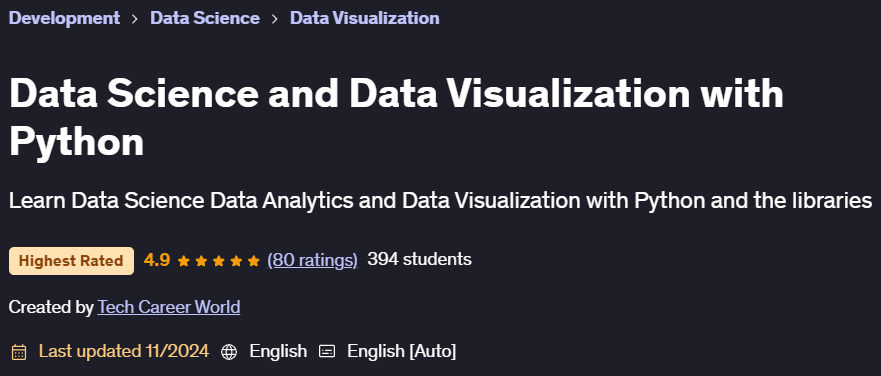 Pictures · Udemy — Data Science and Data Visualization with Python 2024-2