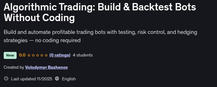 Bilder · Algorithmic Trading: Build & Backtest Bots ohne Coding 2025-11